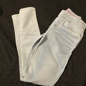 Light blue jeggings . Never worn